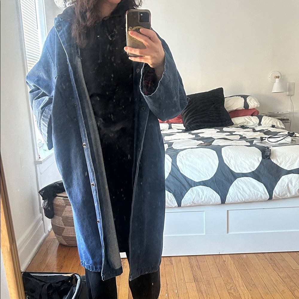 MJL&CO Midi vintage Blue Denim Jacket